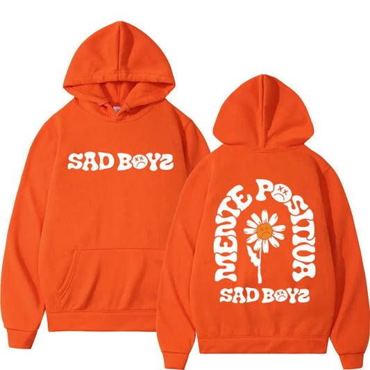 Junior H Sad Boyz “Mente Positiva” Hoodie – Orange