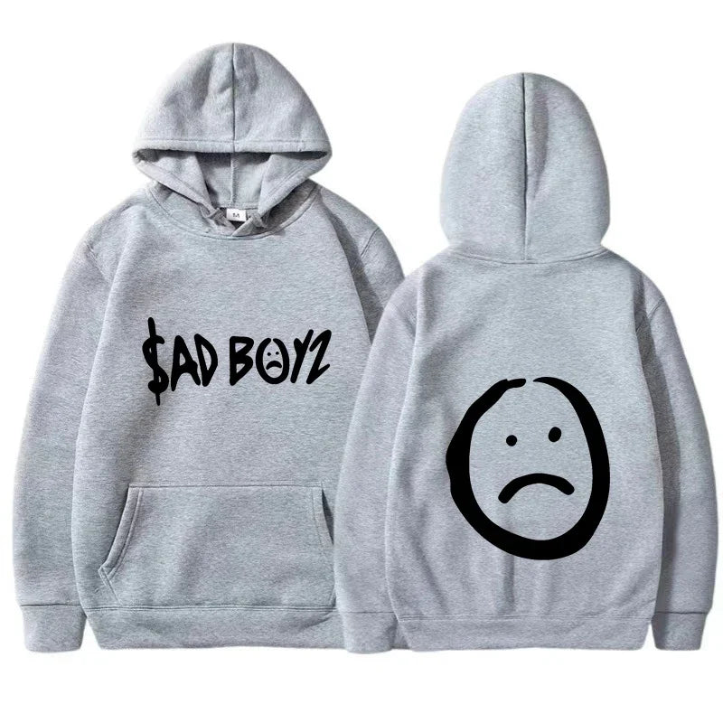 Junior H x Sad Boyz “Broken Heart” Hoodie – Gray