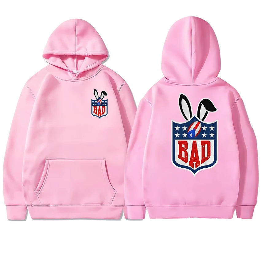 Bad Bunny Super Bowl LX Hoodie – Pink