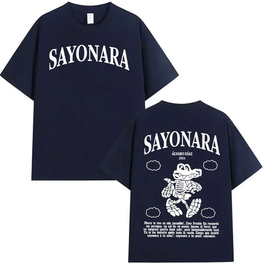 Alvaro Diaz Sayonara Tour 2025 T-Shirt – Navy Blue