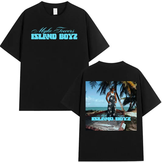 Myke Towers Island Boyz T-Shirt – Black