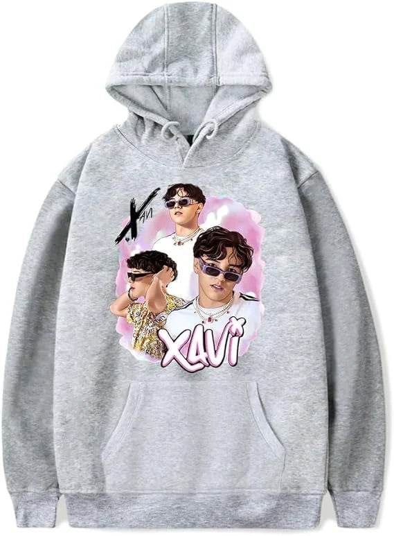 Xavi Iconic Portrait Hoodie – Gray