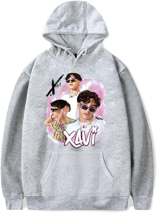 Xavi Iconic Portrait Hoodie – Gray