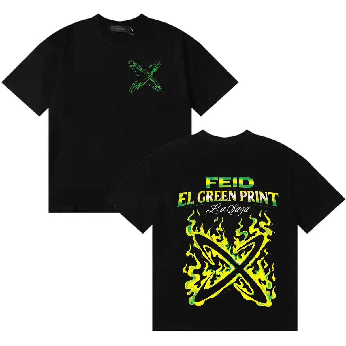 Feid EL GREEN PRINT: La Saga Neon X T-Shirt