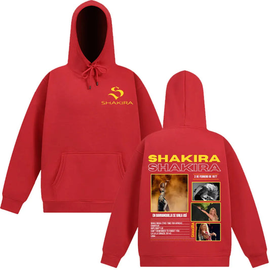 Shakira World Tour 2025 Hoodie – Red