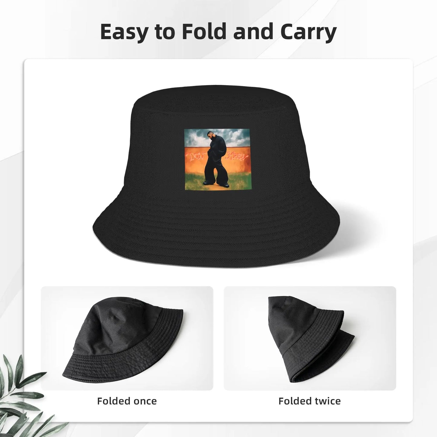 Black DON KBRN Bucket Hat – Singer Eladio Carrión