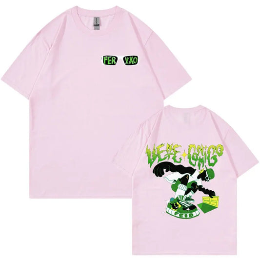 Feid “Le Me Chimbo” Superhero T-Shirt – Pink