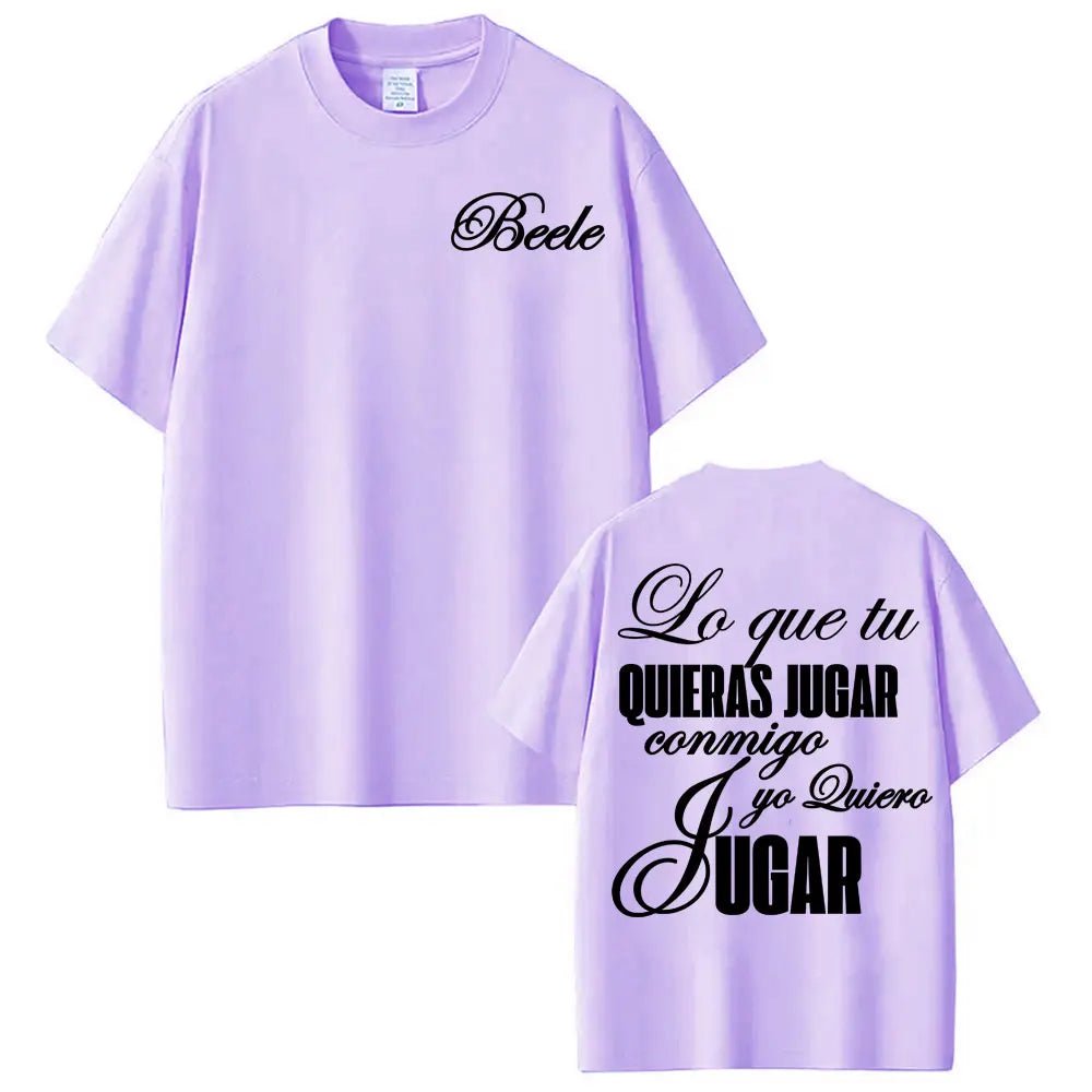 Beéle “Lo Que Tú Quieras Jugar” T-Shirt – Gray