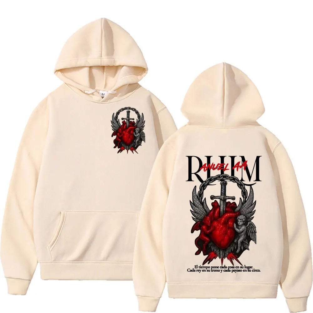 Anuel AA RHLM Album Tour Hoodie – Beige