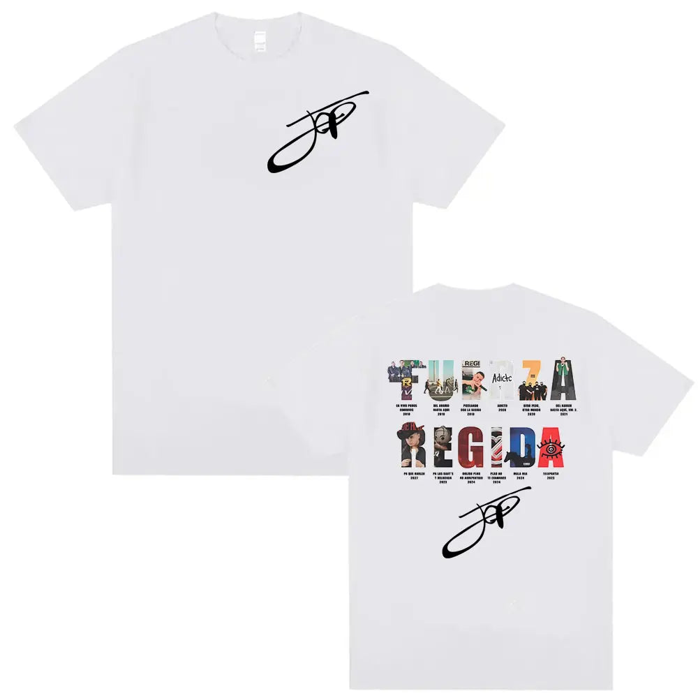 Rapper Fuerza Regida Album Tour T-Shirt (White)