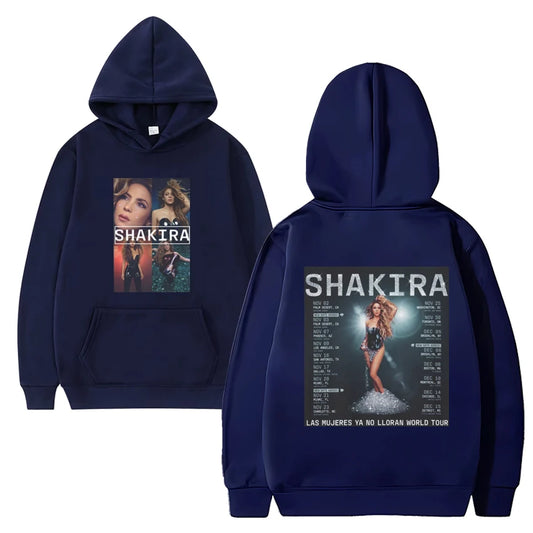 Shakira Hoodie – “Las Mujeres Ya No Lloran” World Tour Navy Blue