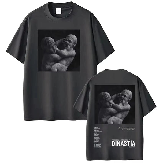 Peso Pluma & Tito Double P Dinastía T-Shirt - Dark Grey