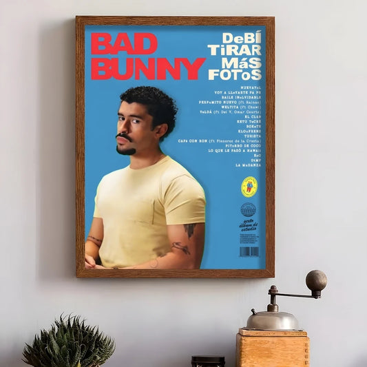 Bad Bunny “DeBí TiRAR MáS FOTos” Tracklist Poster Print