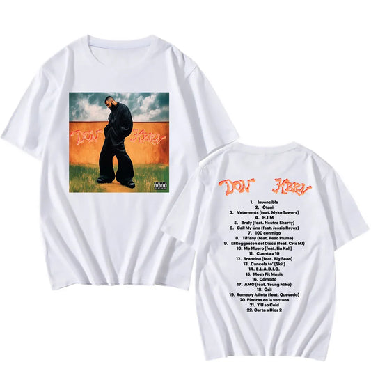 White DON KBRN T-Shirts – Singer Eladio Carrión