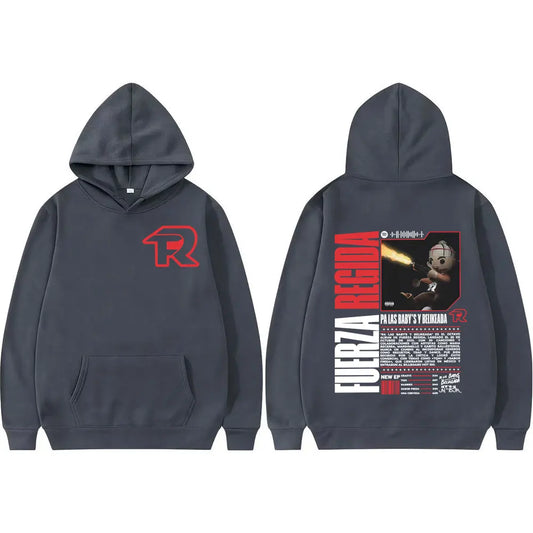 Fuerza Regida Regulated Force 2025 Tour Hoodie (Dark Grey)