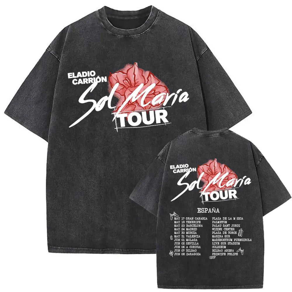 Eladio Carrión Sol María Tour 2025 T-Shirt – España Edition (Black)