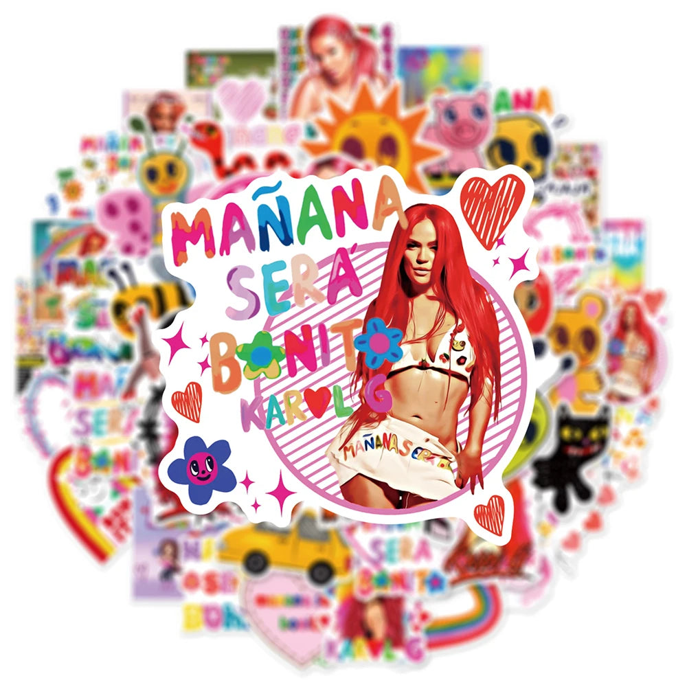 Karol G Stickers – Mañana Será Bonito (10 PCS)