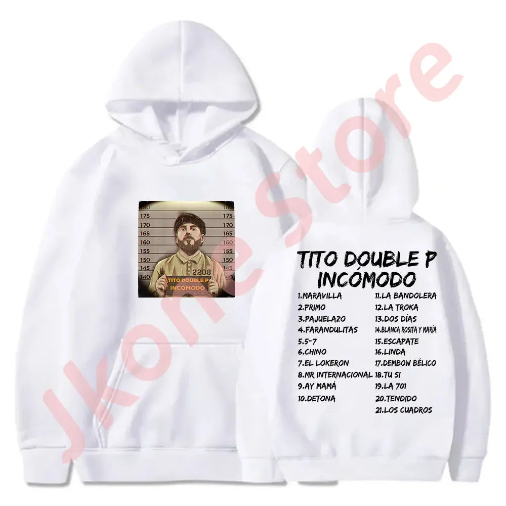 White Tito Double P “Incómodo” Hoodie