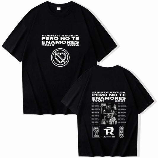 Fuerza Regida “Pero No Te Enamores Tour 2024” T-Shirt – Black