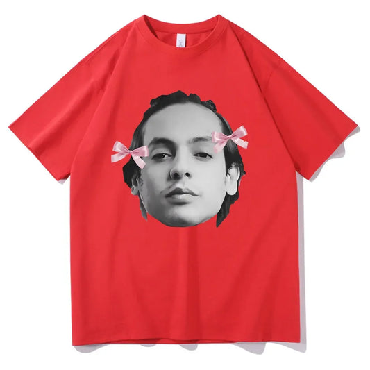 Natanael Cano “Pink Bows” T-Shirt – Red