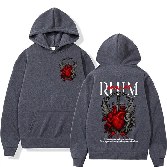 Anuel AA Rhlm Album Tour Hoodie – Dark Grey