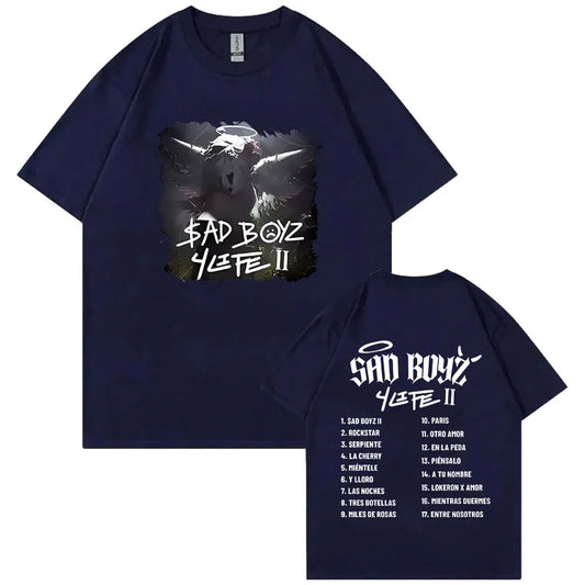 Junior H Sad Boyz 4 Life II T-Shirt – Navy Blue