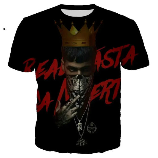 Anuel AA “Real Hasta La Muerte” King Edition T-Shirt – Black