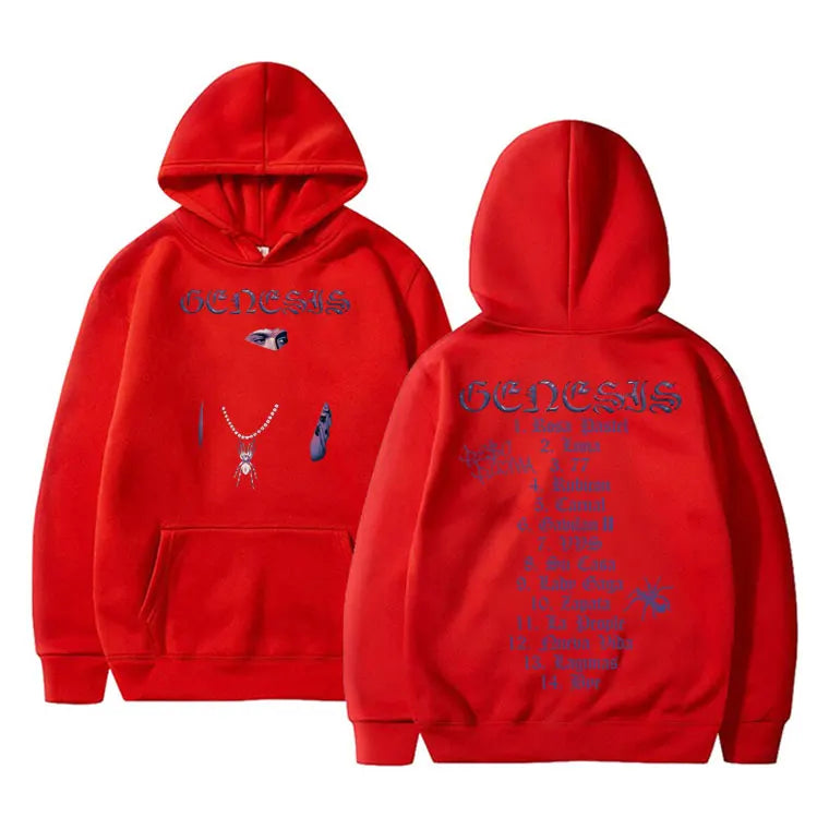 Peso Pluma Genesis Music Album Hoodie - Red