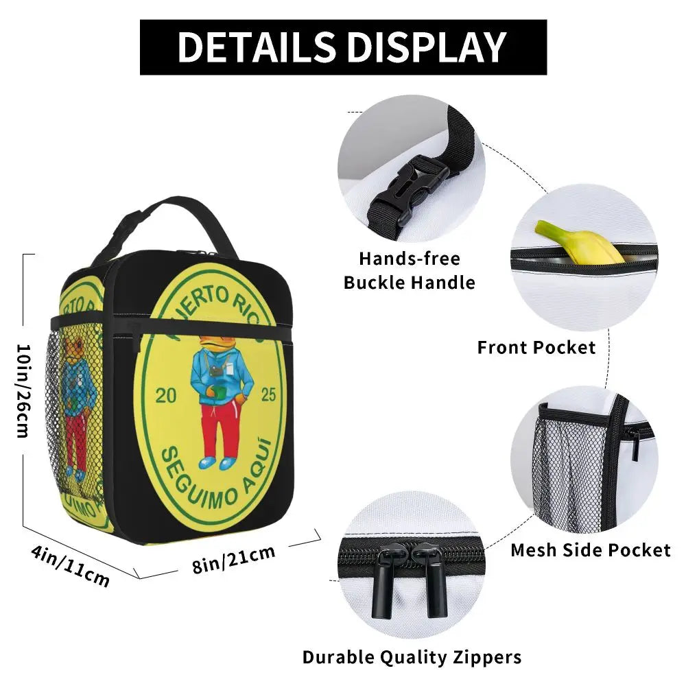 Bad Bunny Lunch Bag – DTMF “Puerto Rico Seal"