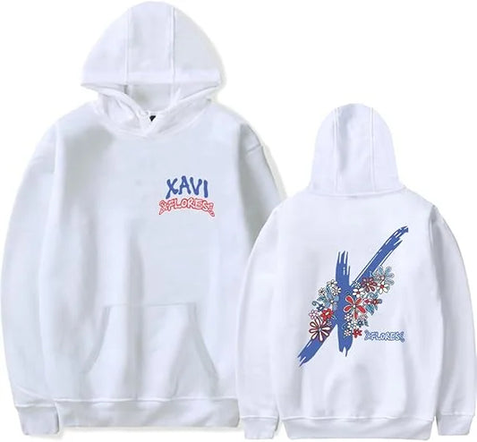 Xavi “Flores” Hoodie – White