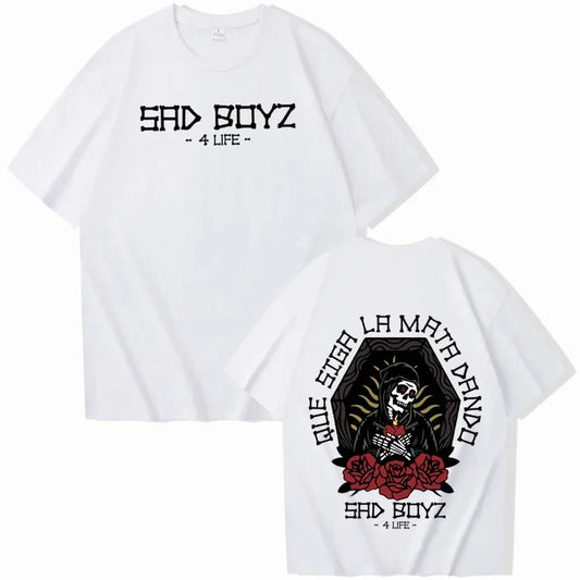Junior H 2024 Tour White T-Shirt – Sad Boyz 4 Life