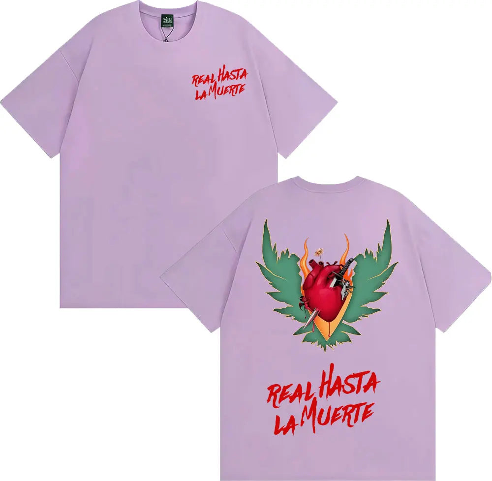 Anuel AA RHLML 2 “Real Hasta La Muerte” T-Shirt – Beige