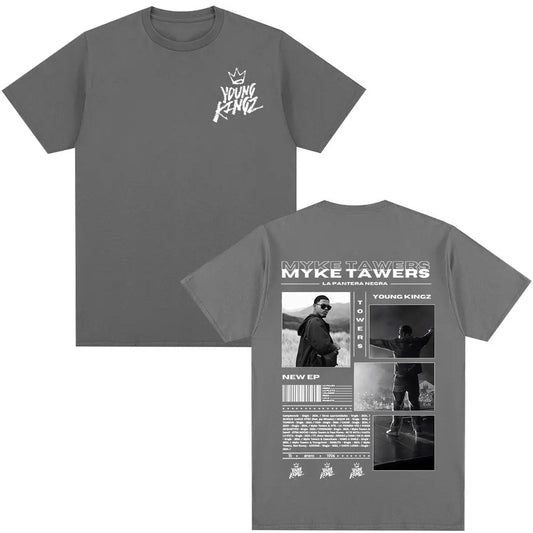 Myke Towers LA PANTERA NEGRA T-Shirt Dark Grey