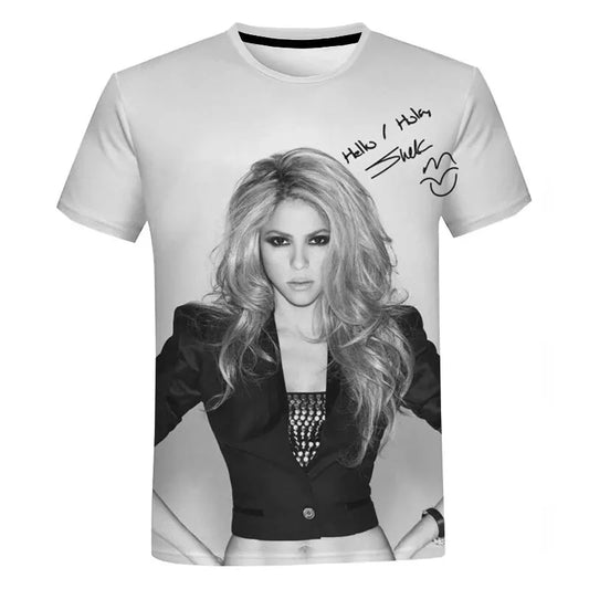 Shakira T-Shirt – Monochrome Glamour