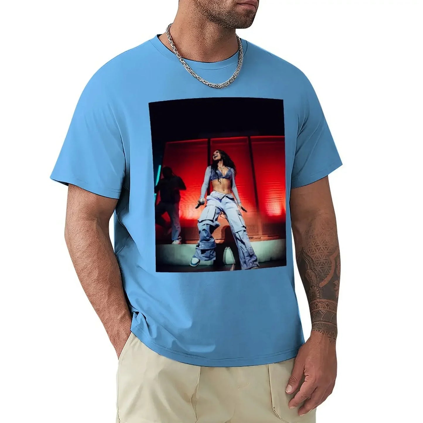 Becky G “Encuentros” Album T-Shirt – Sky Blue