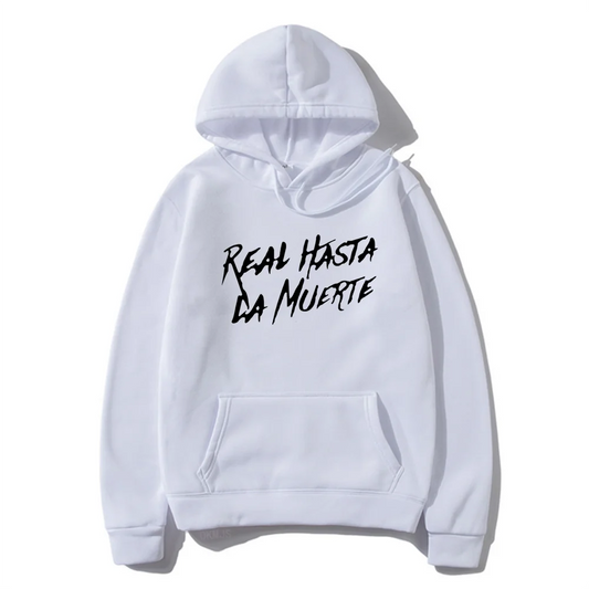Anuel AA Real Hasta La Muerte Hoodie – White