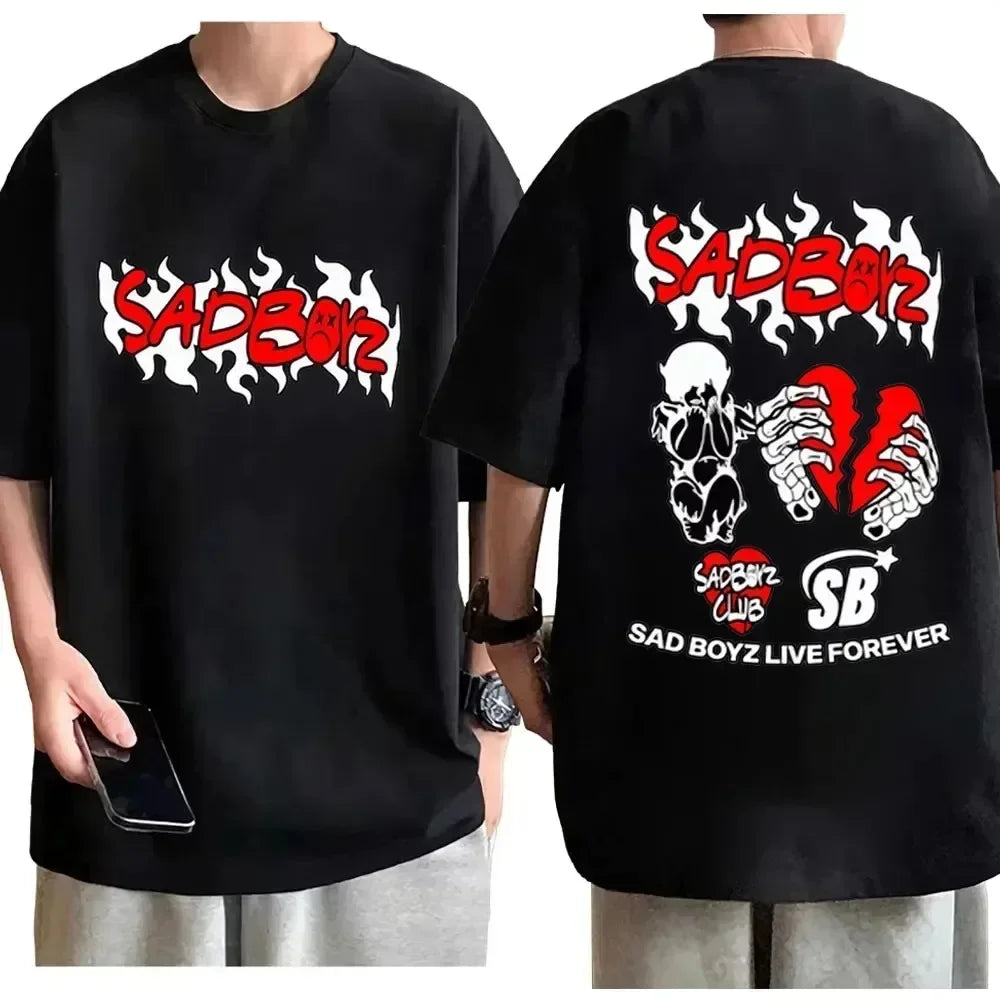 Junior H “Sad Boyz Live Forever” T-Shirt – Black