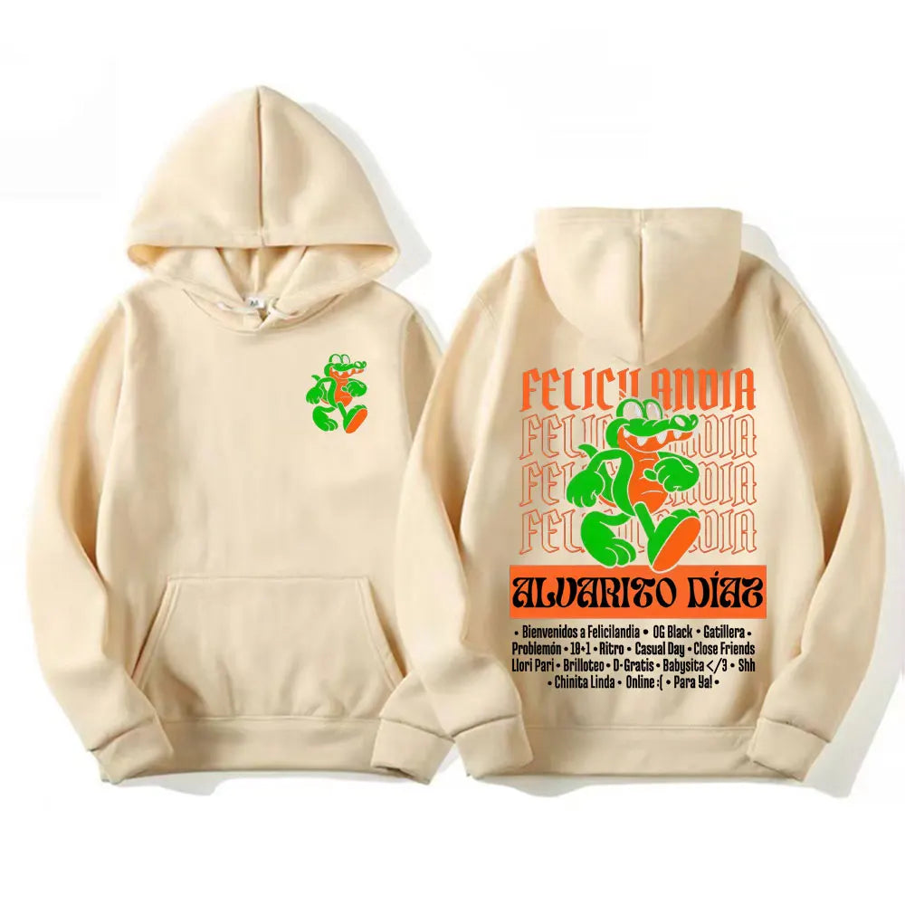 Alvaro Diaz Felicilandia Hoodie – Beige