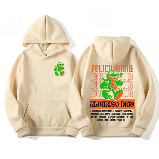 Alvaro Diaz Felicilandia Hoodie – Beige