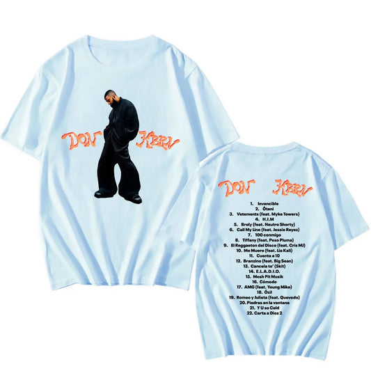 Blue DON KBRN T-Shirts – Singer Eladio Carrión