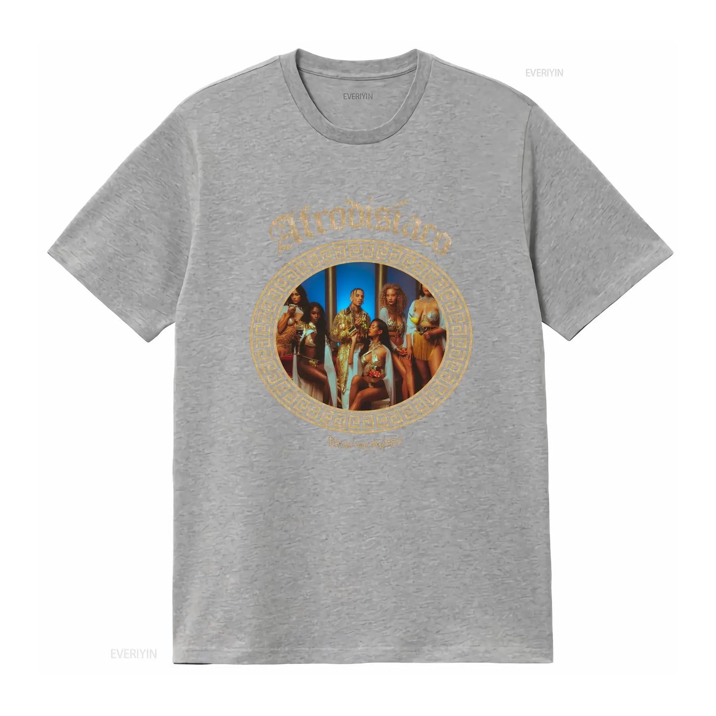 Rauw Alejandro “Afrodisíaco” Album Cover T-Shirt – Gray