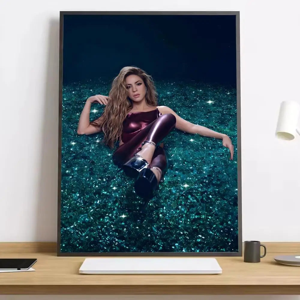 Shakira Glitter Scene Poster