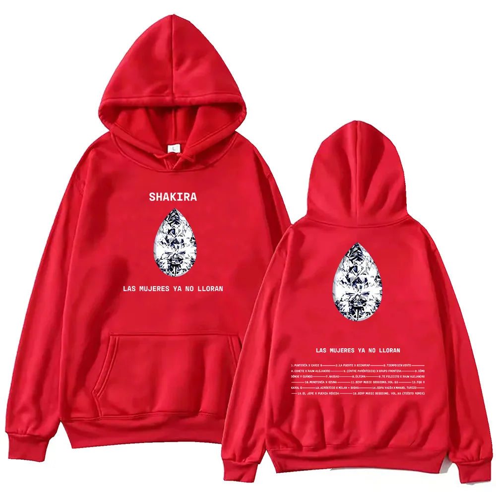 Shakira Las Mujeres Ya No Lloran Hoodie - Red