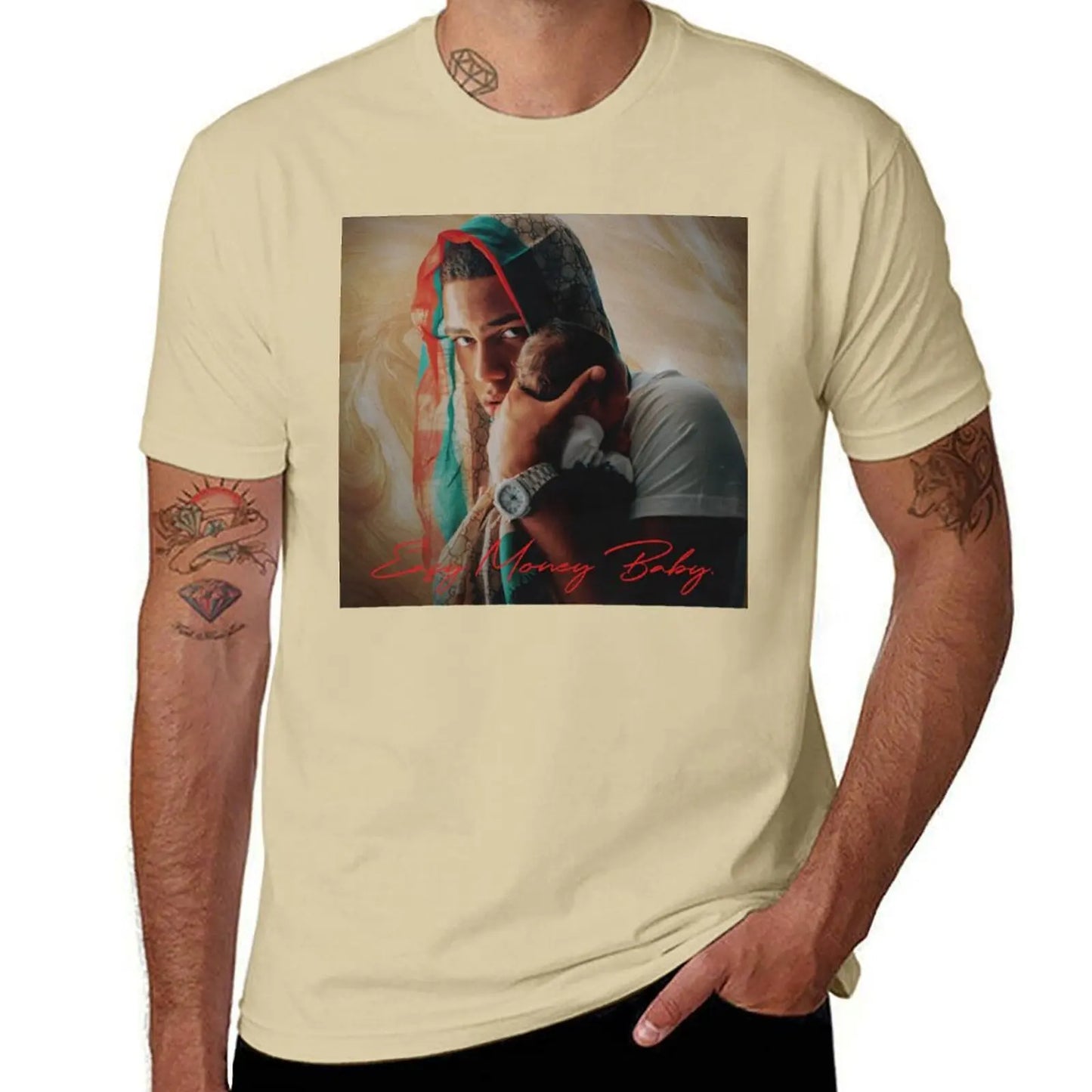 Myke Towers Easy Money Baby T-Shirt – Beige