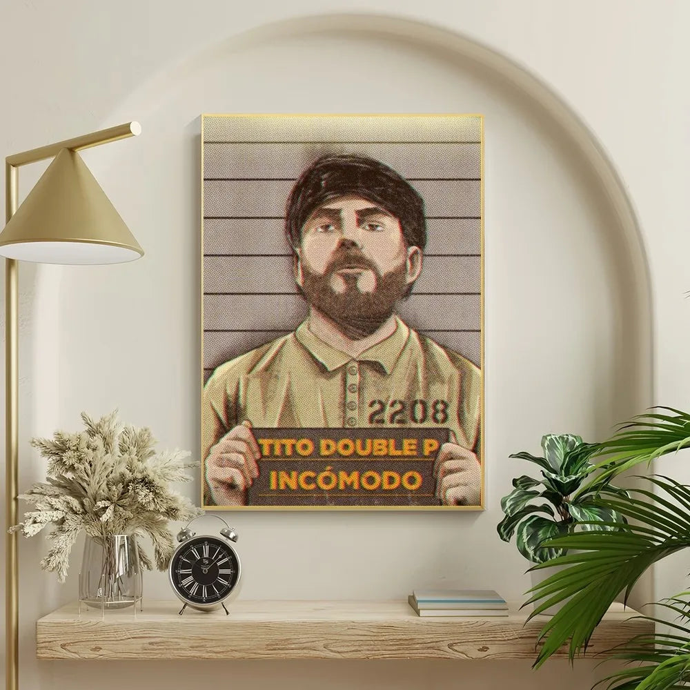 Tito Double P "Incómodo" Mugshot Poster