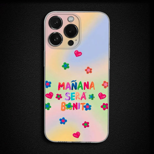 Karol G iPhone Case – Mañana Será Bonito Rainbow Pastel
