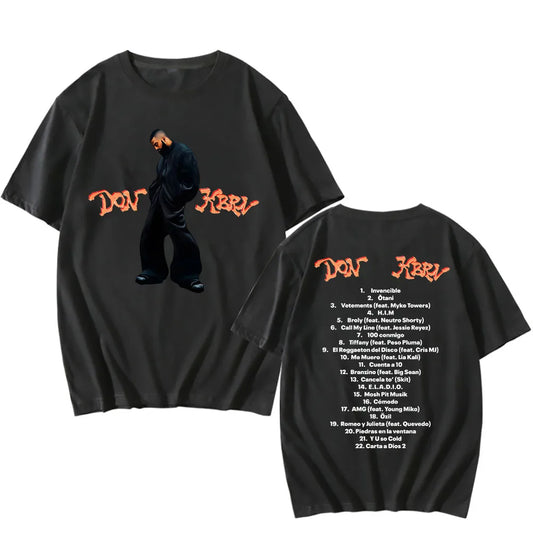 Black DON KBRN T-Shirts – Singer Eladio Carrión