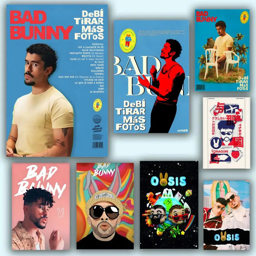 Bad Bunny “OASIS” Cartoon Universe Poster Print
