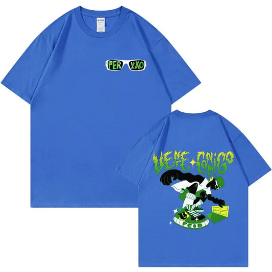 Feid “Le Me Chimbo” Superhero T-Shirt – Blue