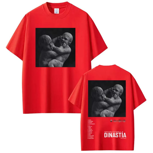 Peso Pluma & Tito Double P Dinastía T-Shirt - Red